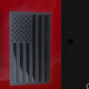 3D American Flag Emblem Decal, Black American Flag Decal for Car, Truck or SUV
